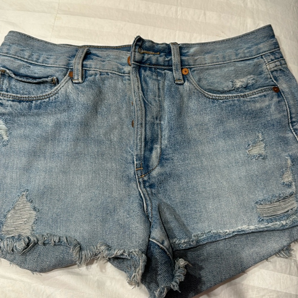 Blank denim shorts